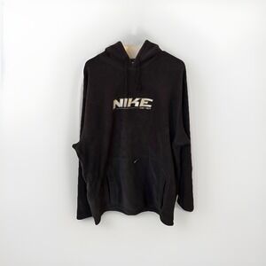 Vintage Y2K Nike Silver Tag Center Swoosh Hoodie Pullover Men's L Fleece